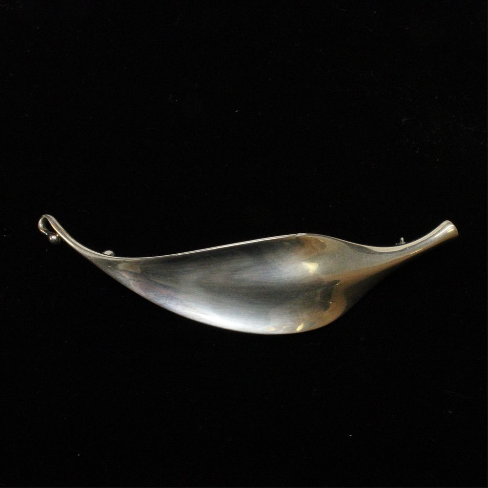 Appraisal: Georg Jensen Leaf Brooch Torun Vivianna Torun Bulow-Hube for Georg