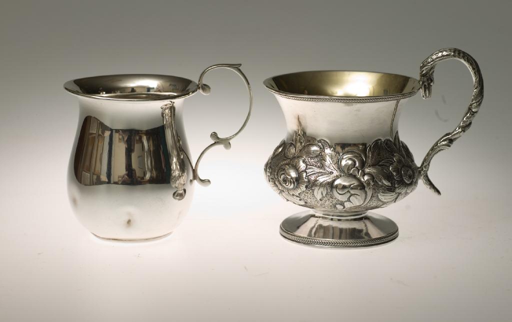 Appraisal: GOOD GEORGE IV SILVER CHRISTENING MUG JOHN BRIDGE OF RUNDELL