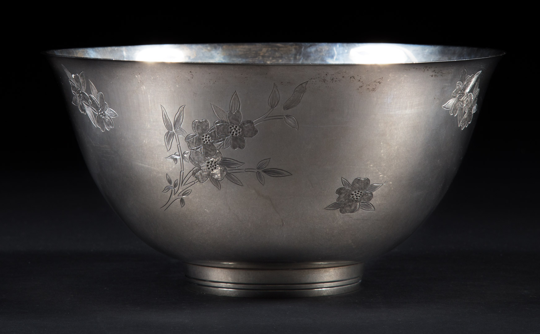 Appraisal: Kirk Dogwood limited edition sterling bowl part of the Floral