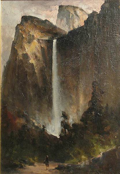 Appraisal: Edward Rufus Hill American - Bridal Veil Falls Yosemite signed