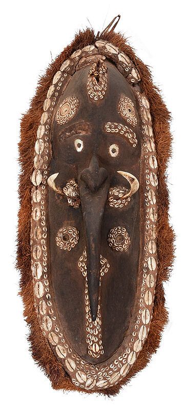 Appraisal: Papua New Guinea Sepik River Mask th century carved wood