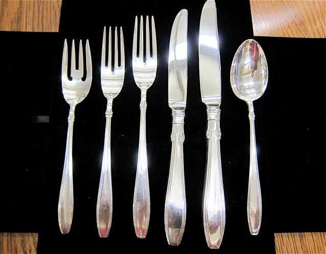 Appraisal: PIECE GORHAM STERLING FLATWARE SET plus storage case Flatware in