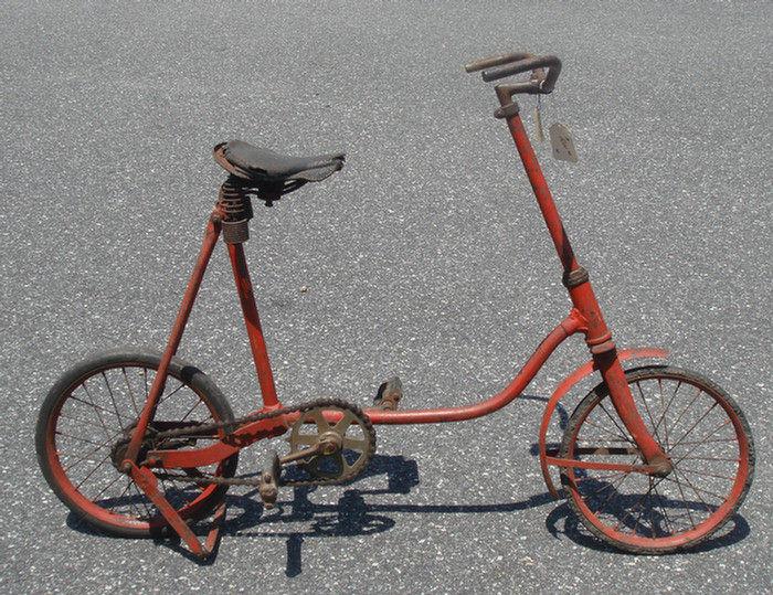 Appraisal: Antique Childs Bicycle not marked leather seat needs to be