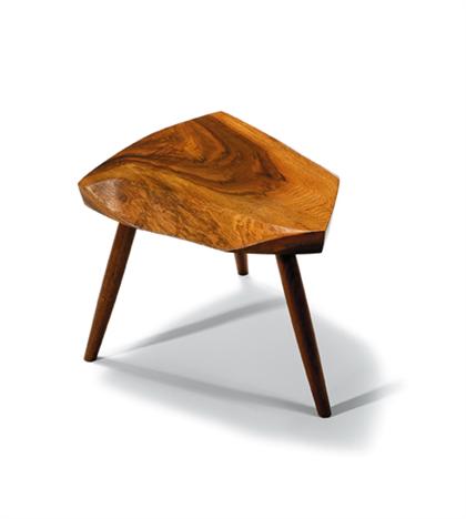 Appraisal: Stool by George Nakashima american - Walnut Conoid three leg