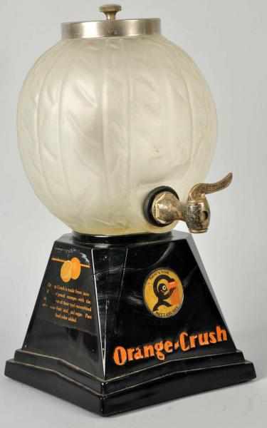 Appraisal: Orange Crush Gravity Dispenser Circa s Totally complete with original