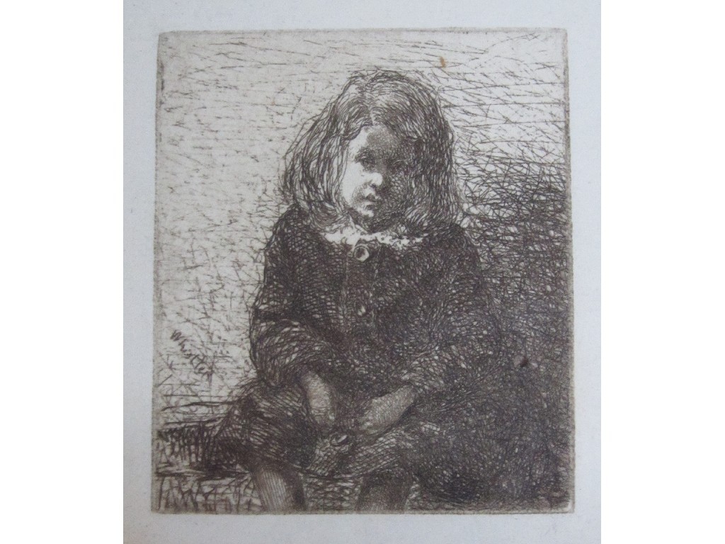 Appraisal: JAMES ABBOT MCNEILL WHISTLER - LITTLE ARTHUR x cm x