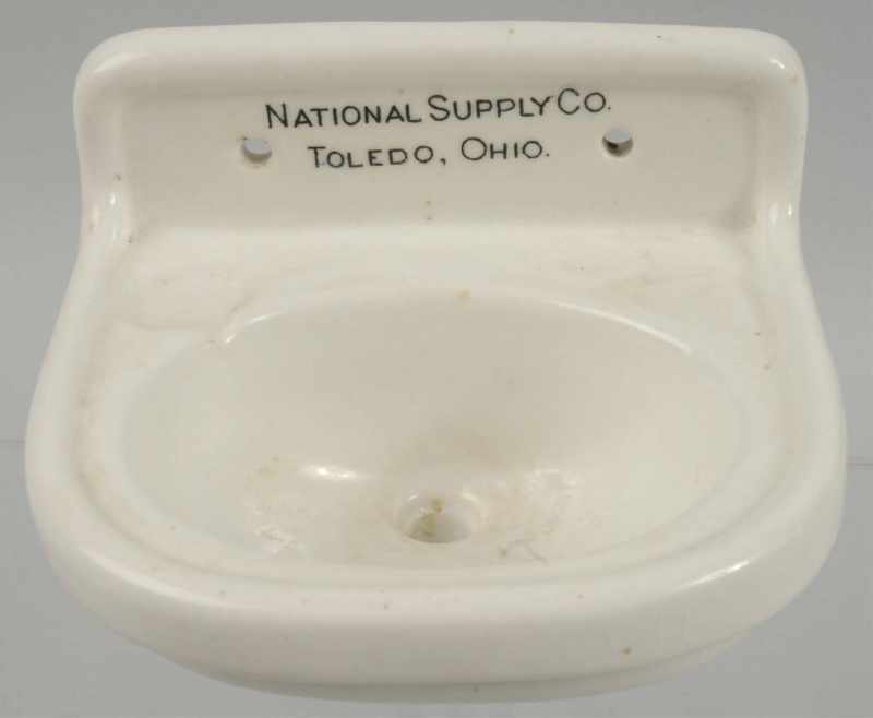 Appraisal: National Supply Co Salesman Sample Sink Description Toledo Ohio Patent