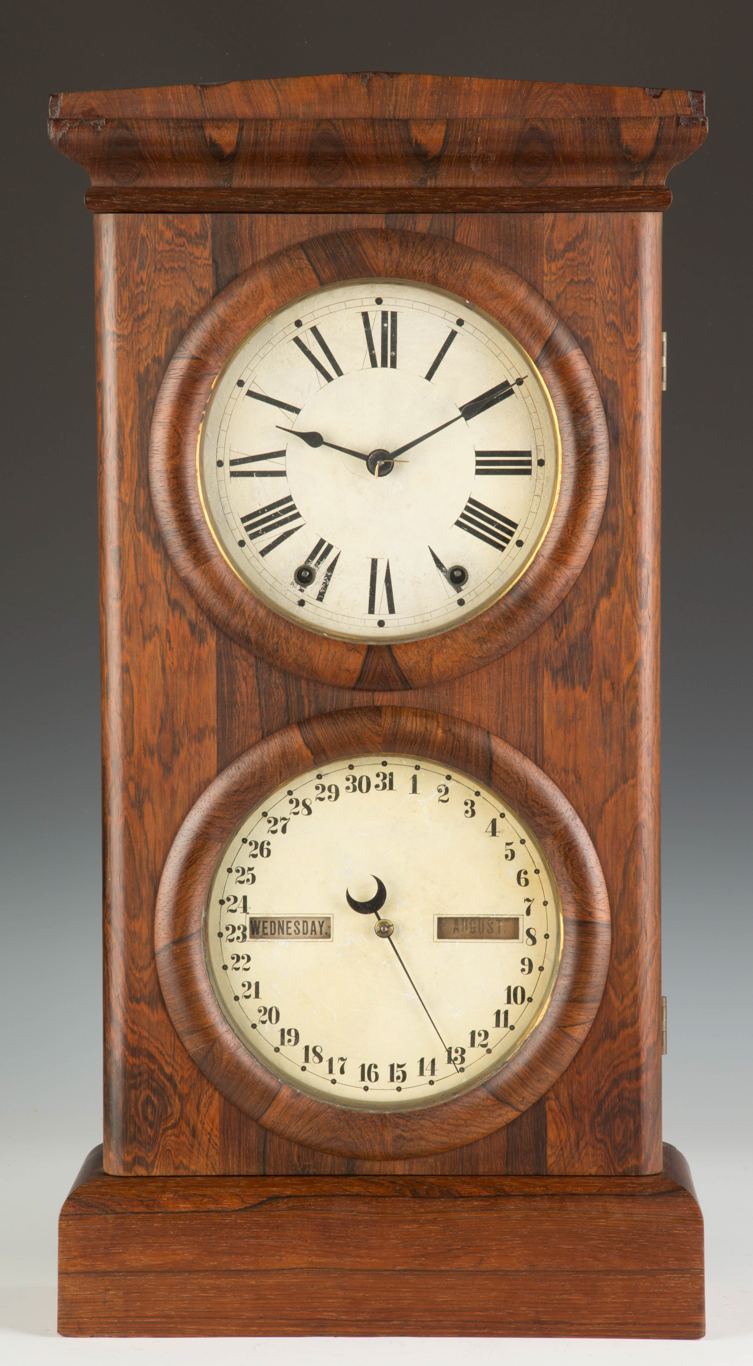 Appraisal: Seth Thomas Parlor Shelf Clock Rosewood case old refinish Original