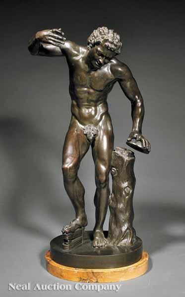 Appraisal: A Continental Bronze of The Dancing Faun early th c