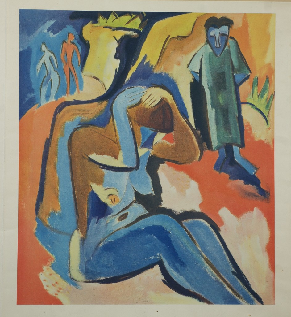 Appraisal: Karl Schmidt-Rottluff German - color photogravure verso with Metropolitan Museum