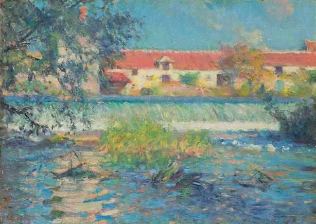 Appraisal: ROBERT VONNOH American - ''The Old Mill'' oil on panel