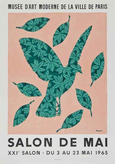 Appraisal: Ren Magritte - after Salon de Mai Poster offset lithographic