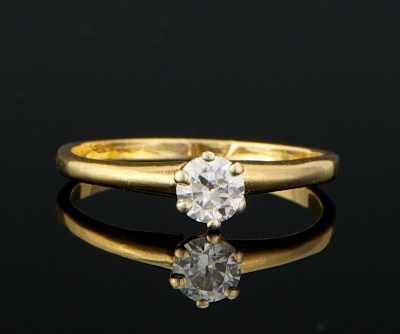 Appraisal: A Tiffany Co Diamond Engagement Ring with Box ca k