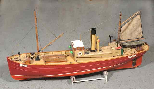 Appraisal: A scratch built motorised wooden model of a Lowestoft Steam