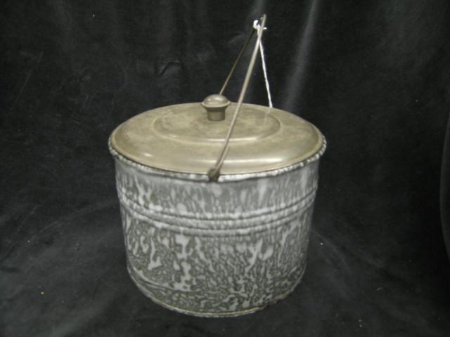 Appraisal: Graniteware Pail tall diameter swing handle