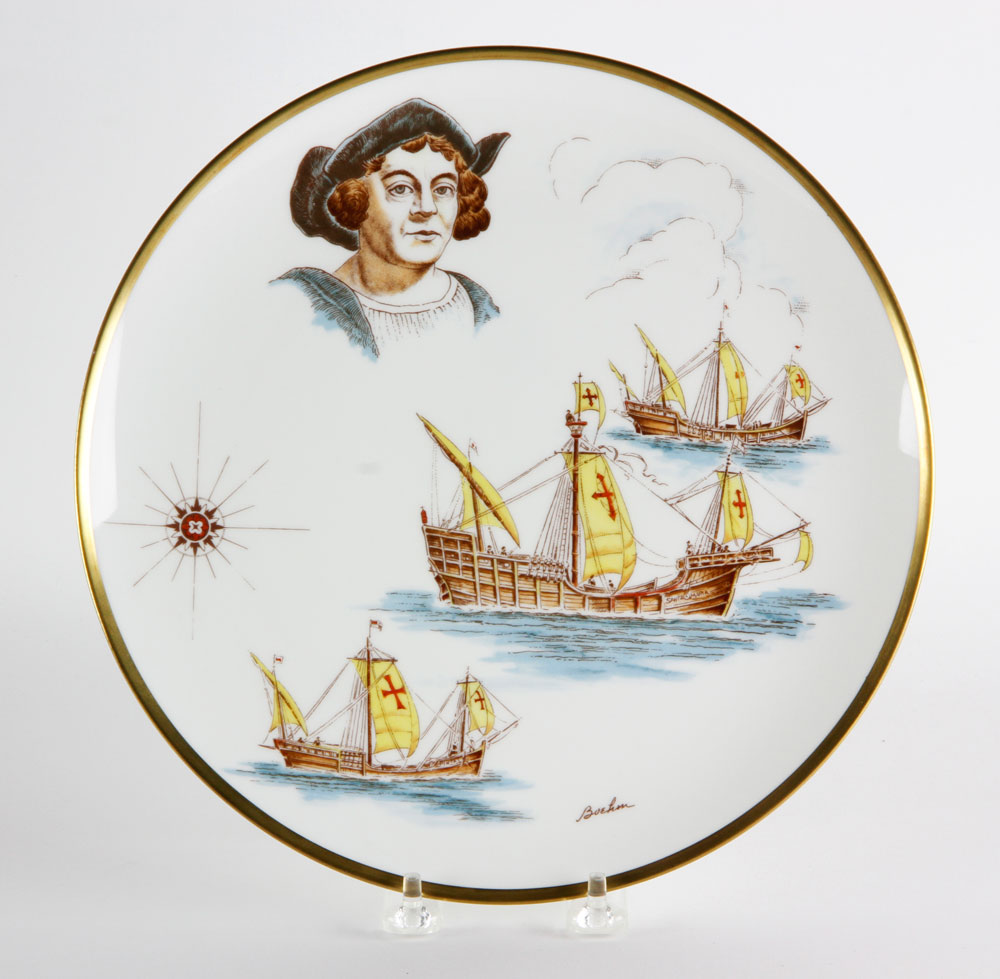 Appraisal: - Boehm Commemorative English Bone China Plate Boehm commemorative English