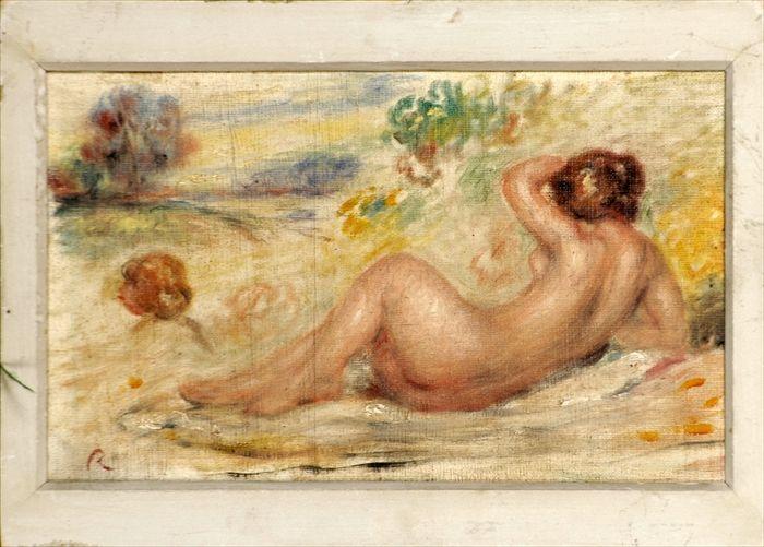 Appraisal: After Pierre-Auguste Renior Femme nue Allong e Oil on canvas