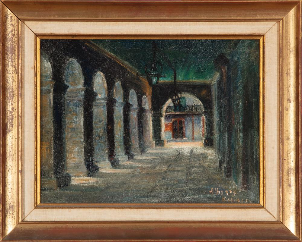 Appraisal: Alberta Kinsey American New Orleans - Cabildo Arcade oil on