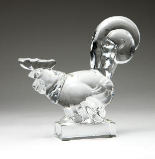 Appraisal: A Steuben art glass rooster First half th century with