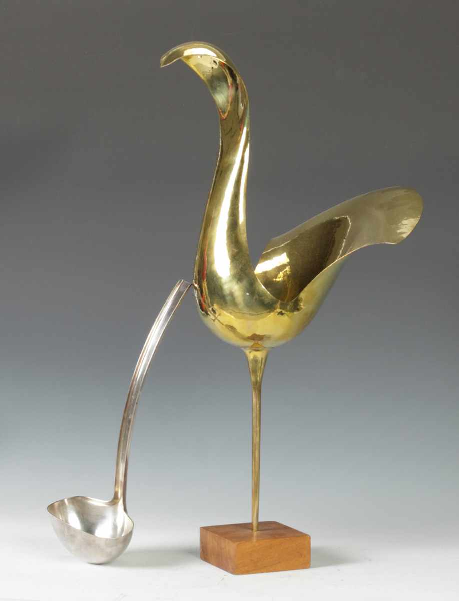 Appraisal: Hans Christensen Brass Bird SculptureHJC Condition Excellent Dimensions Ht ''