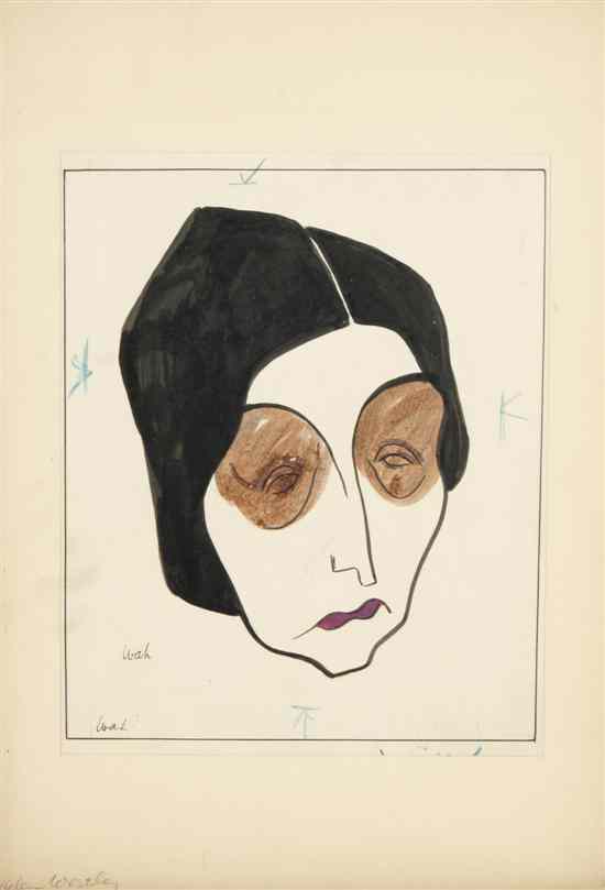 Appraisal: Collection of Four Caricatures William Auerback-Levy comprising Helen Westley Sir