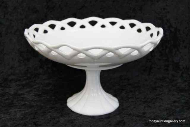 Appraisal: ''s Footed '' Milk Glass Fruit BowlProduced in the 's