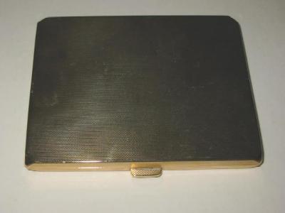 Appraisal: A CT GOLD CIGARETTE CASE of oblong form the whole