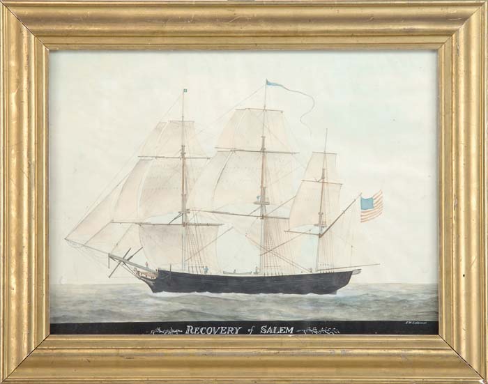 Appraisal: R W LEFAVOUR th th Century RECOVERY OF SALEM Watercolor