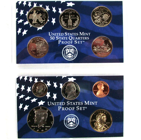 Appraisal: Three US Mint Proof Sets Piece