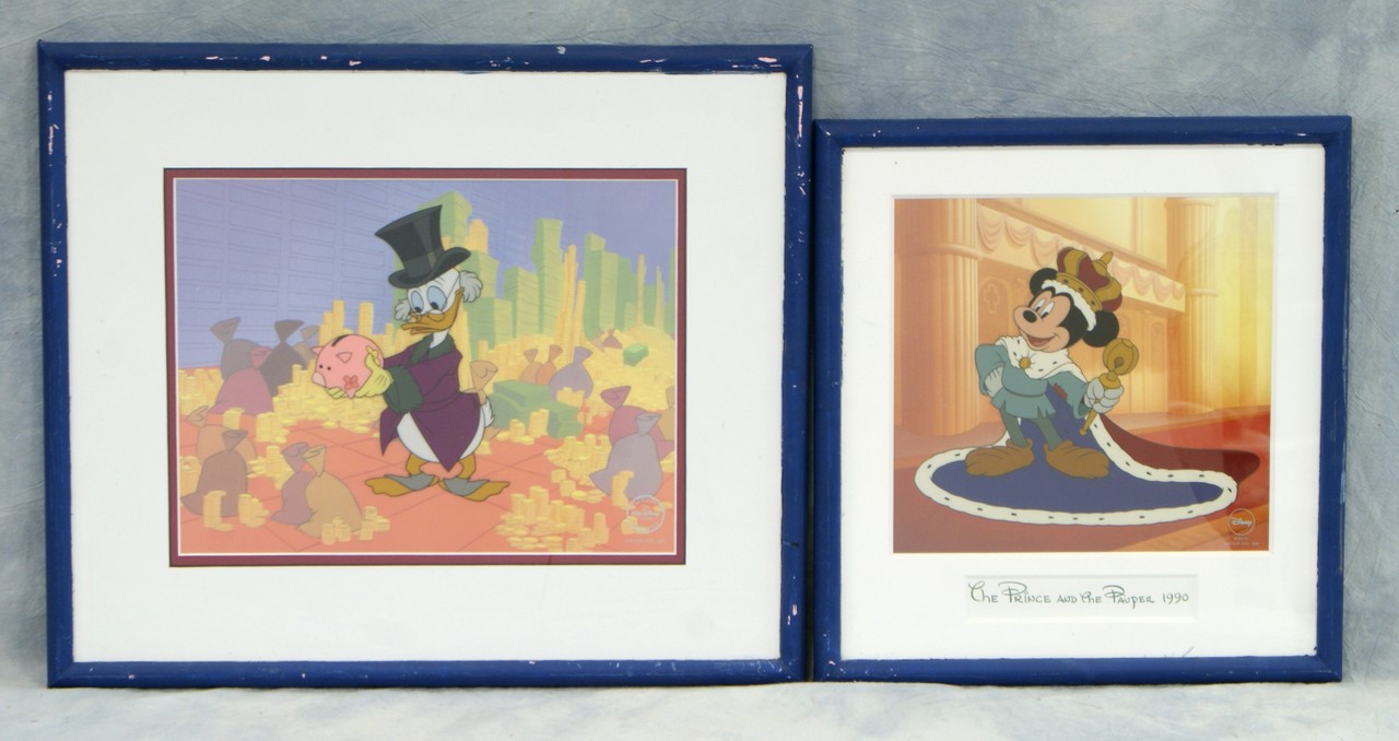 Appraisal: works Disney Sericels Prince Mickey site size x Money in