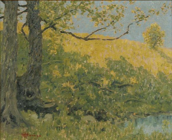 Appraisal: Hugh Huntington Howard American - The Pool summer landscape oil