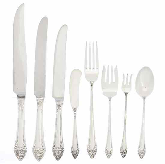 Appraisal: An American Sterling Silver Flatware Service for Twelve Reed Barton