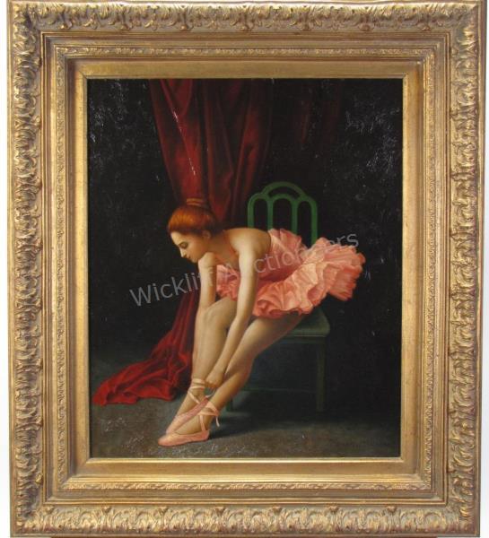 Appraisal: A framed giclee on canvas by Joseth Sharn depicting a