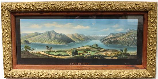 Appraisal: Sale Lot Artist Unknown Italian th century Lago di Como