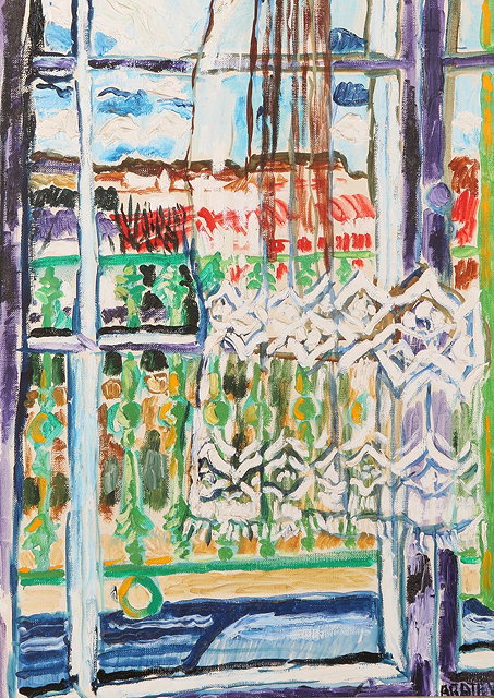 Appraisal: John Bratby British - The Windowsigned lower right inscribed '