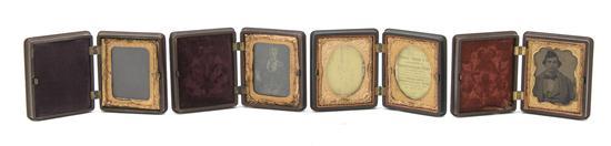 Appraisal: A Collection of Four Ninth Plate Union Cases each with