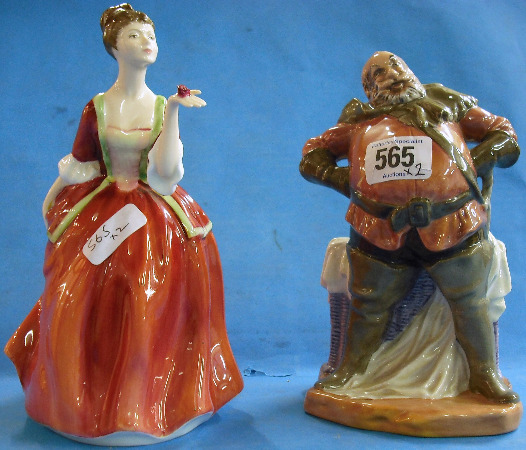 Appraisal: Royal Doulton Figures Falstaff HN and Flower of Love HN