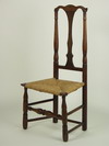 Appraisal: CHAIR - Queen Anne period side chair with turned posts