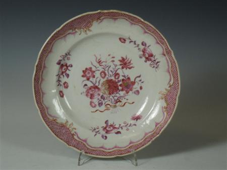 Appraisal: Four various th century and later Chinese famille rose plates