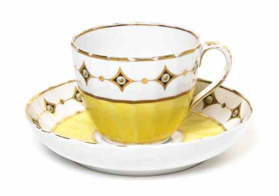 Appraisal: A Derby Porcelain Cup and Saucer Set th century having