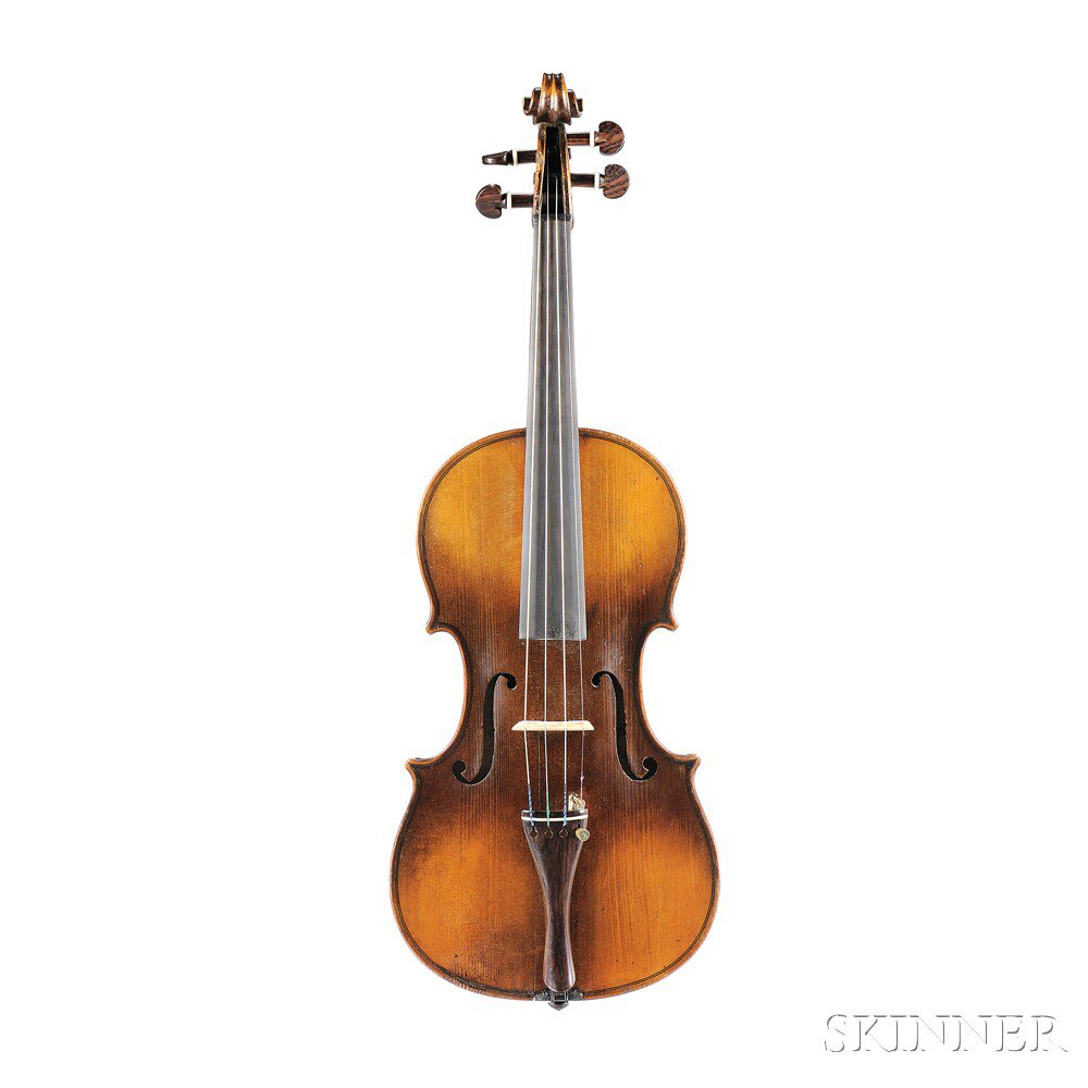 Appraisal: French Violin Ascribed to Charles Claudot branded LEMARQUIS internally and