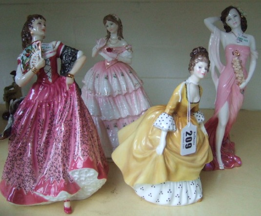 Appraisal: Three Royal Doulton figures Carmen Red Red Rose H N