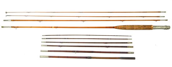 Appraisal: Two th C fly fishing rods first Heddon ' -pc