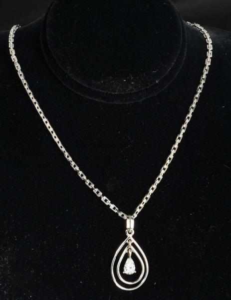 Appraisal: K W Gold Diamond Necklace Description Diamond ct Condition Excellent