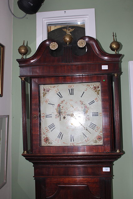 Appraisal: A GEORGE III OAK CASED EIGHT DAY LONGCASE CLOCK with