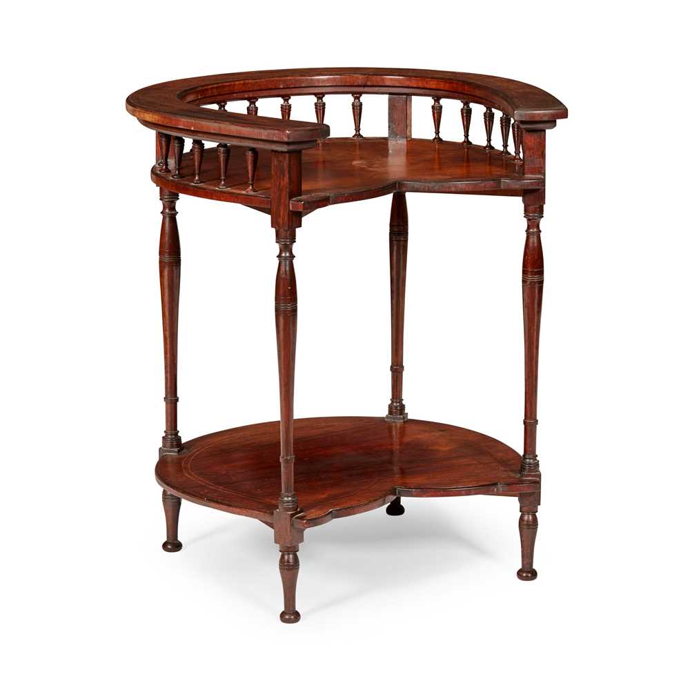 Appraisal: Y EDWARDIAN NOVELTY 'HORSESHOE' ROSEWOOD OCCASIONAL TABLE EARLY TH CENTURY