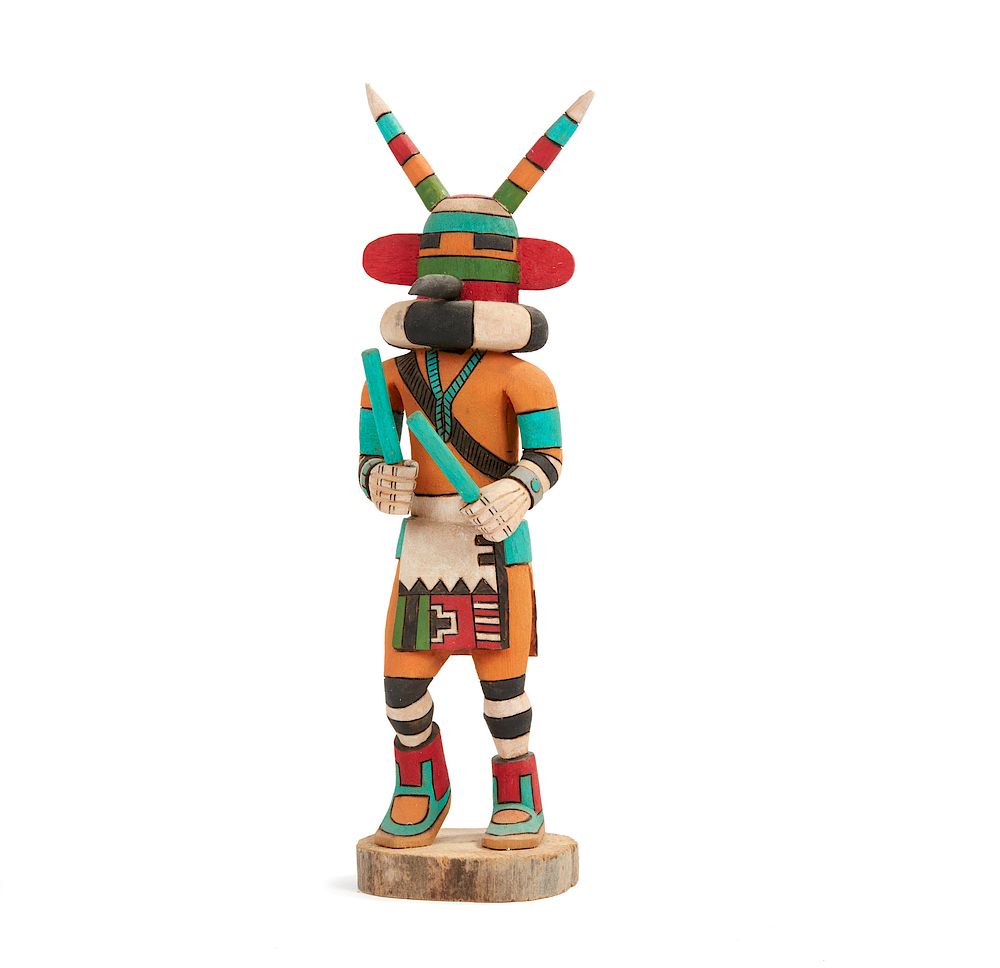 Appraisal: Hopi Cicada Kachina Mahu Elmer Adams Hopi Cicada Kachina Mahu