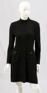 Appraisal: ST JOHN KNIT BLACK DRESS ST JOHN KNIT BLACK DRESS