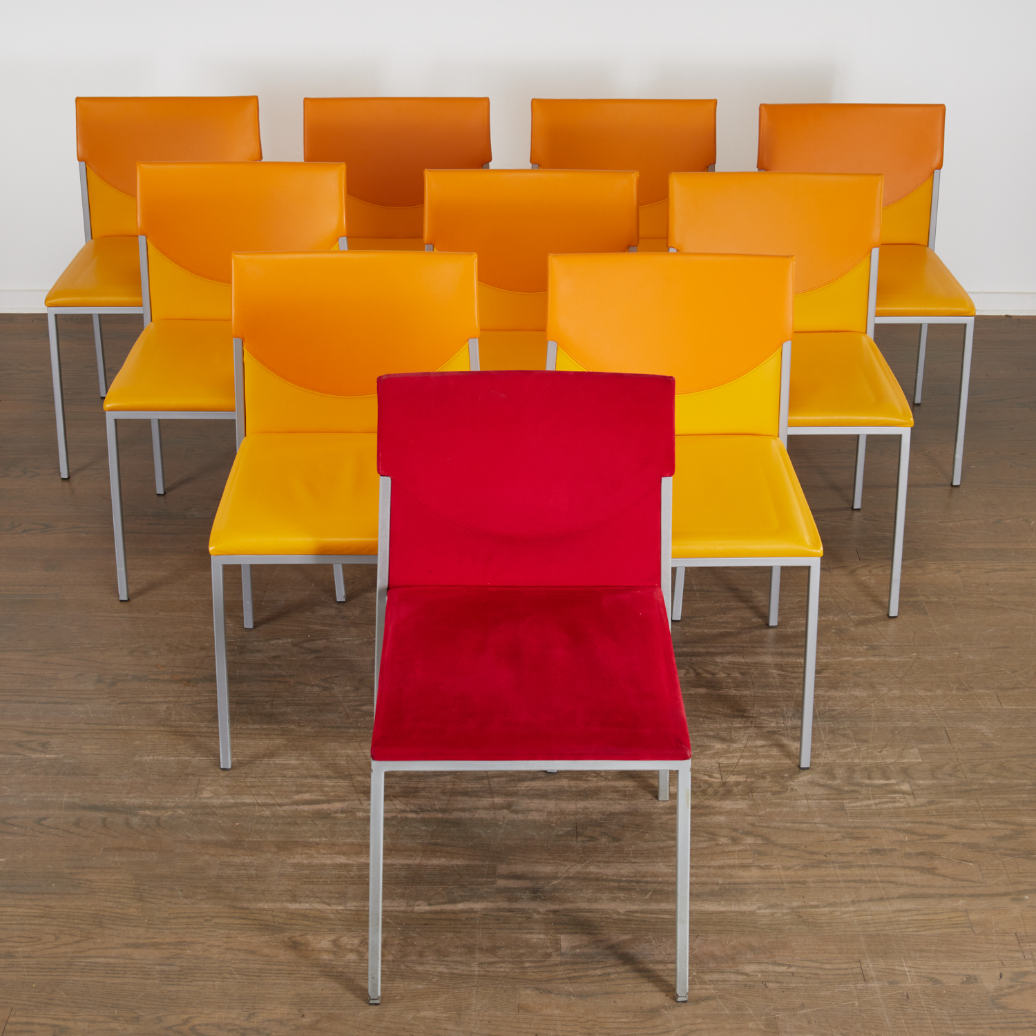 Appraisal: KFF UNIT SIDE CHAIRS st c Bernd Benninghoff Karsten Weigel