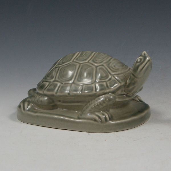 Appraisal: Rookwood turtle paperweight from in gray gloss Marked with Rookwood